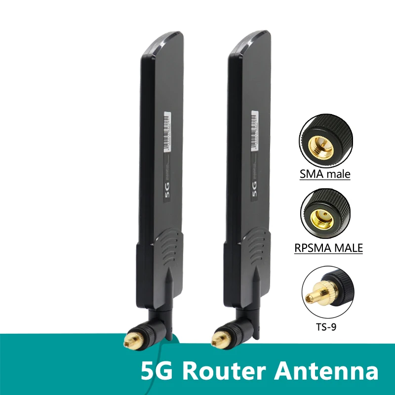 Broadband 5G 4G 3G GSM 600~6000Mhz High Gain 22dbi Aerial Indoor Outdoor WiFi Waterproof Router Antenna For TS9 SMA Male Female