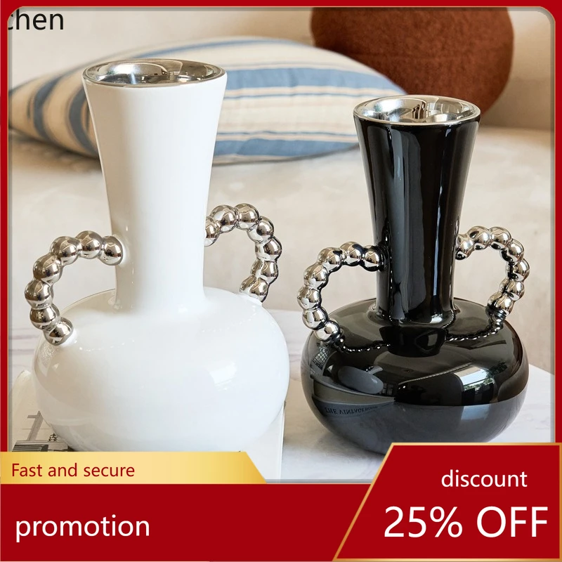 

HXL Light Luxury Ceramic Vase for Entryway, Wine Cabinet, Home Decorative Ornament