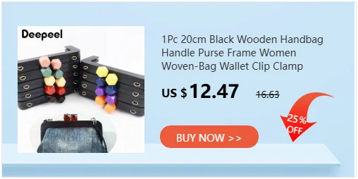 2Pcs Deepeel Wooden O Ring Bags Handles Round Wood Handle for Handbag Strap Purse Frame DIY Sewing Brackets Bag Accessories