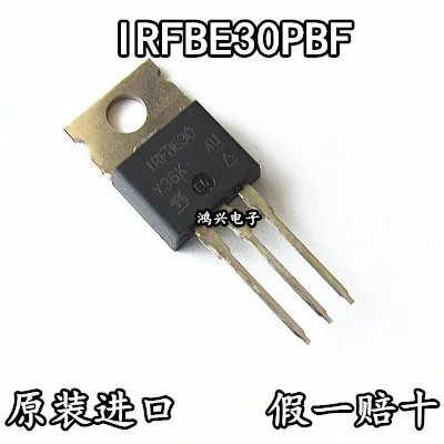 

20pcs original new 20pcs original new IRFBE30PBF IRFBE30 TO-220 N-channel 800V 4.1A MOS FET