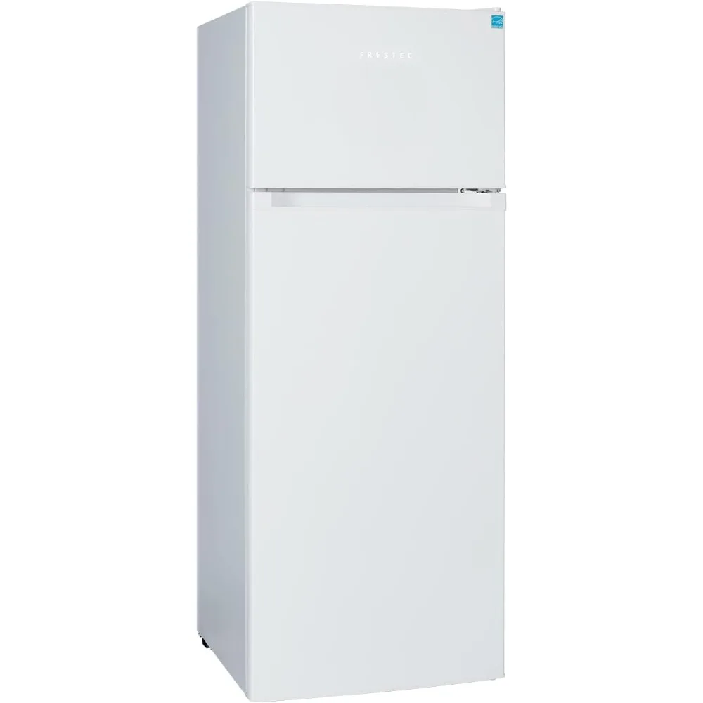 7.4 CU' Refrigerator with Freezer, Apartment Size Refrigerator Top Freezer, 2 Door Fridge with Adjustable Thermostat Control,