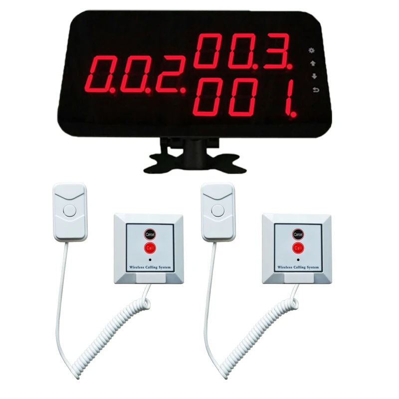 Ycall Hospital Wireless Nurse Calling System 1pc Display Screen With 16pcs Push Call Button