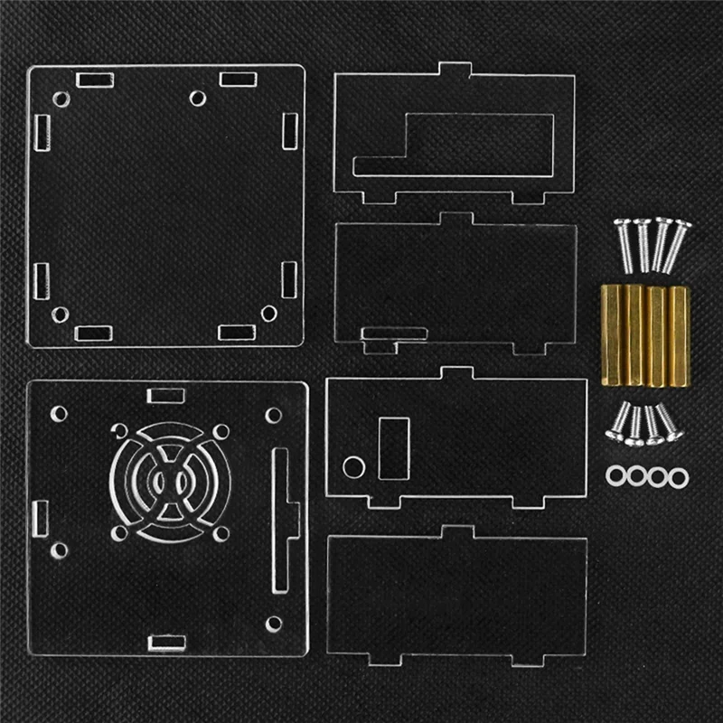 For Orange Pi R1 Plus LTS Case Acrylic Enclouse Shell Without Cooling Fan for Orange Pi Development Board Protective