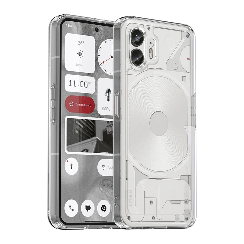 For Nothing Phone 2 Case for Nothing Phone 2 Cover Shell Capa Para Clear Shockproof Silicone Back Case For Nothing Phone 2 1