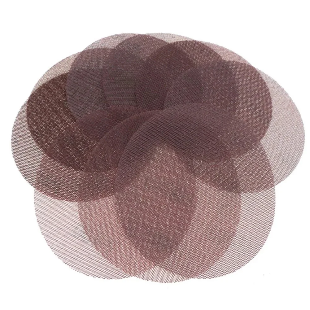 10pcs 5'' 125mm Mesh Sanding Discs Hook&Loop Abrasive Dust-Free Disc 600 Grit Anti-Blocking Grinding Sandpaper For Wood