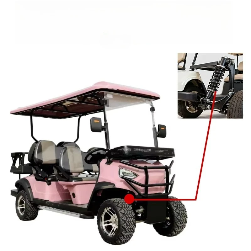 High Quality 4 Wheel Electric Powerful Golf Cart 6 Seater Lithium Battery Golf Car for Sale LXM