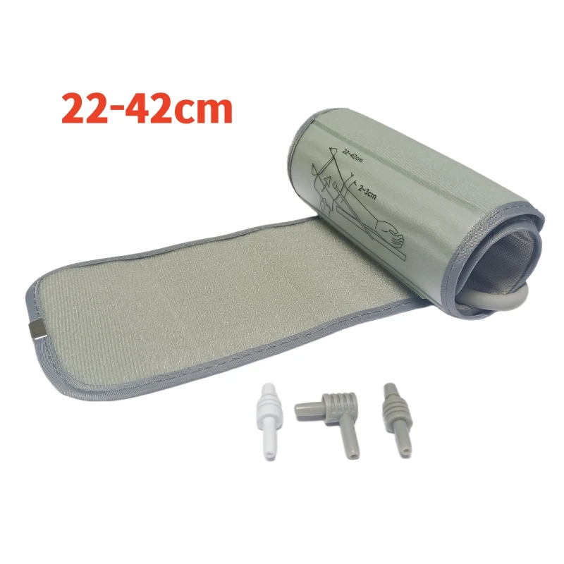 New Big Size 22-42 / 22-48 Cm Portable Adult NIBP Cuff For Arm Digital Monitor Single Tube Tonometer Cuff BP Meter Cuff