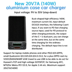 QC PD2.0/3.0 Type-C USB 140W Fast Charging Adapter Module DC 9-35V 140W Step Down Module For Huawei SCP/FCP Apple 5V 9V 12V 20V