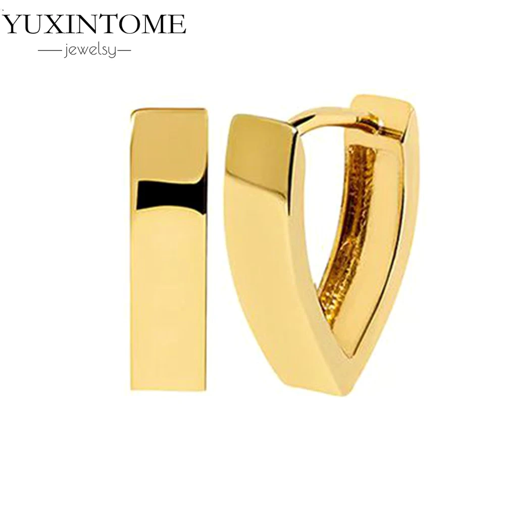 

Love Design 925 Silver Needle Classic Gold Silver Earrings Minimally Perforated Metal Style Earrings Fashion Party Jewelry Gift