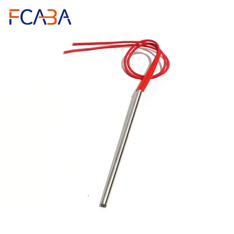 

FCABA 10 шт. 6 мм 190 ~ 220 мм 201SUS трубчатый картриджный нагреватель 300 Вт односторонняя труба 110 В/220 В/380 В электрический нагревательный элемент для воды