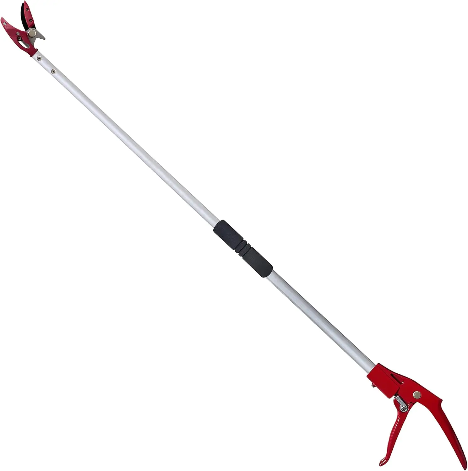 4 Foot Pole Pruner Tree Trimmer with Lightweight Aluminum Handle for Long Reach Pruning and Fruit Picking
