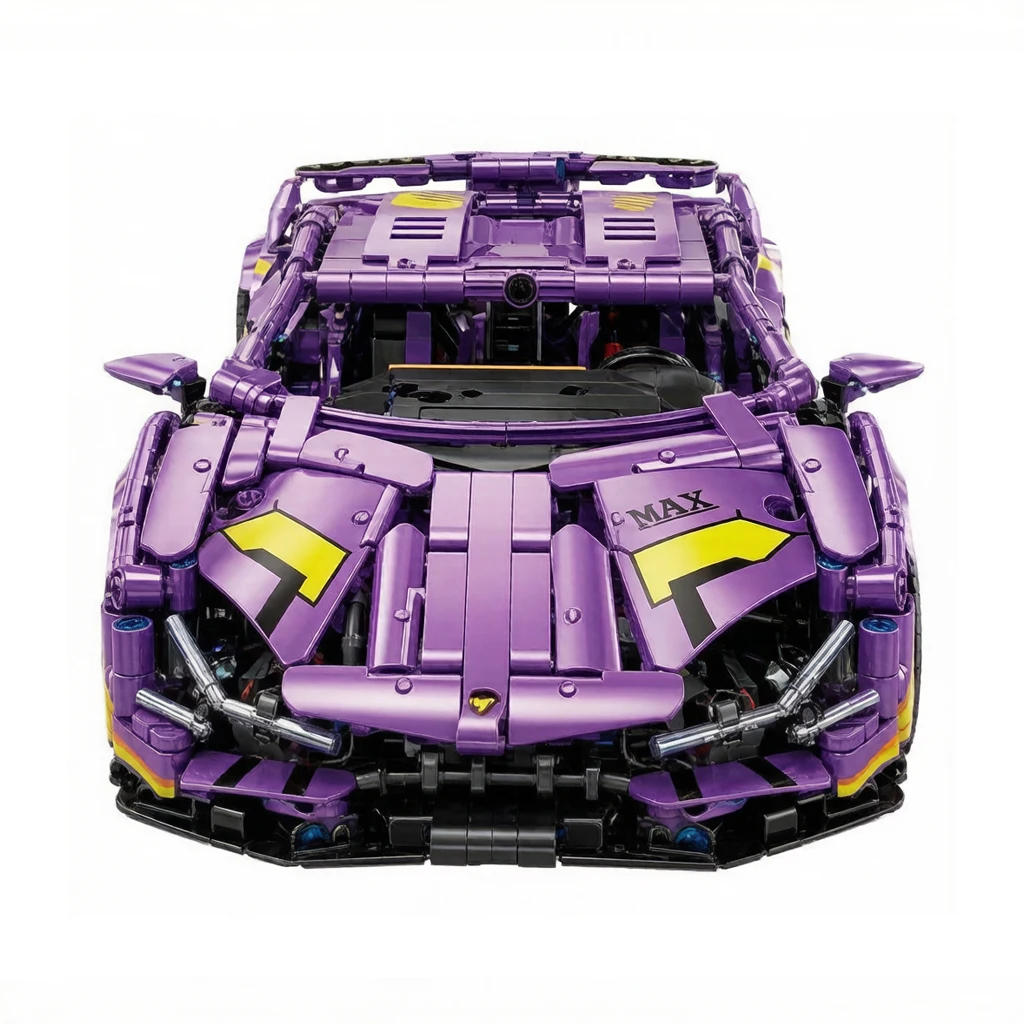 

Technical Building Block 1:14 Scale Italy Bull Aventador SVJ Super Sport Car Model Sets Vehicle Brick Supercar Toy For Gifts