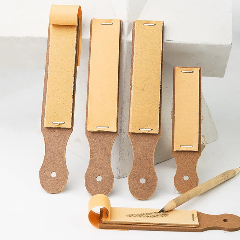 Makeup Eyebrow Pencil Sandpaper Board Grinding Tool Polishing Pen Tip Rub Brush Sharpening Sandpaper Fine Point Makeup Tool