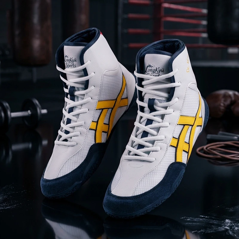 Hochwertige Professionelle Boxschuhe für Herren für Alle Jahreszeiten, Wrestling, Gymnastik, Indoor-Fitness und Umfassendes Training – Detail 10