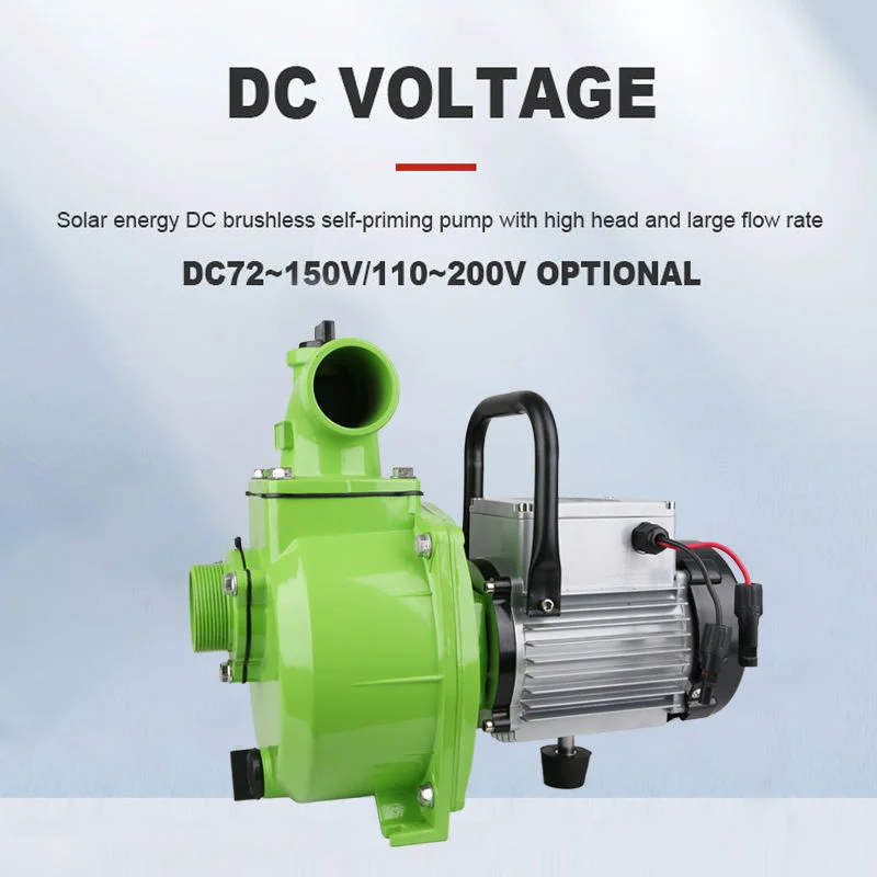 Self priming pump 2Inch 3-inch solar DC brushless self-priming pump for agricultural irrigation, swimming pool garden watering