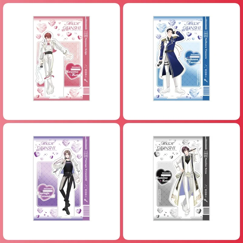 Anime Mask Danshi Wa Koishitakunai Noni Acrylic Stand Keigo Sayama Tsudzuru Saikawa Model Cosplay Plate Holder Topper Keychain