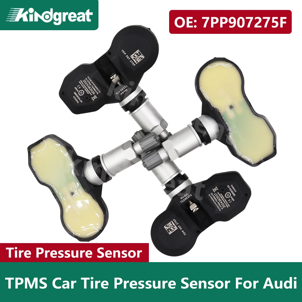 

4PCS/Lot 7PP907275F TPMS Car Tire Pressure Sensor For Audi A4 A6 A8 Q7 R8