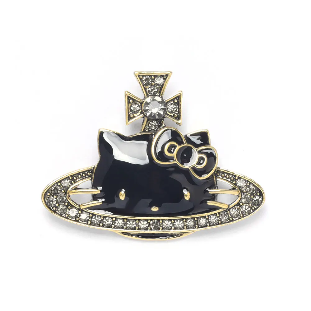 

Cartoon Kitty Cat Enamel Brooch Kawaii Women's Brooches Men Lapel Pins Badge on Backpack Costume Accessories Funny Jewelry Gifts