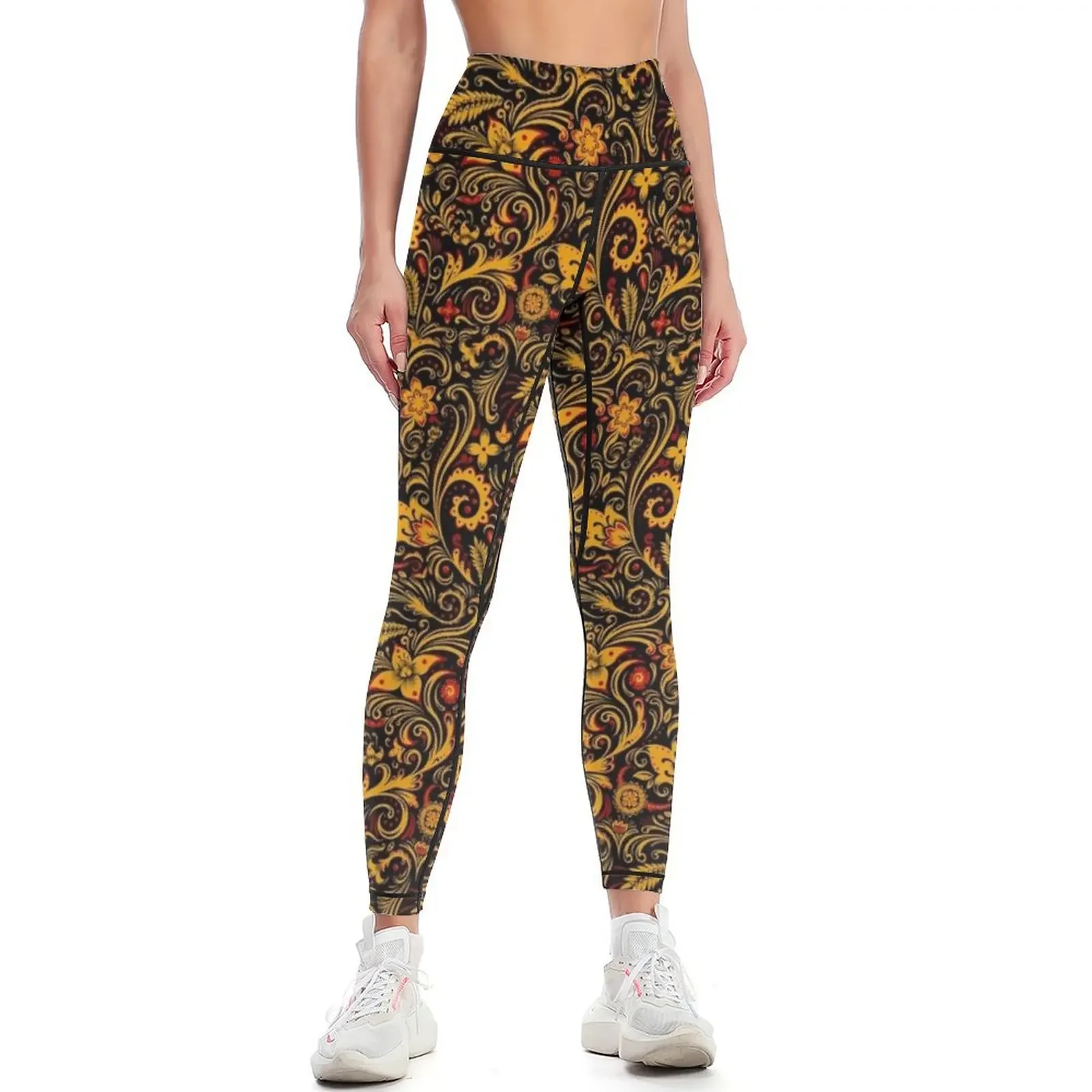 

Traditional slavic pattern Leggings gym pants Women's fitness for girls sport legging Womens Leggings