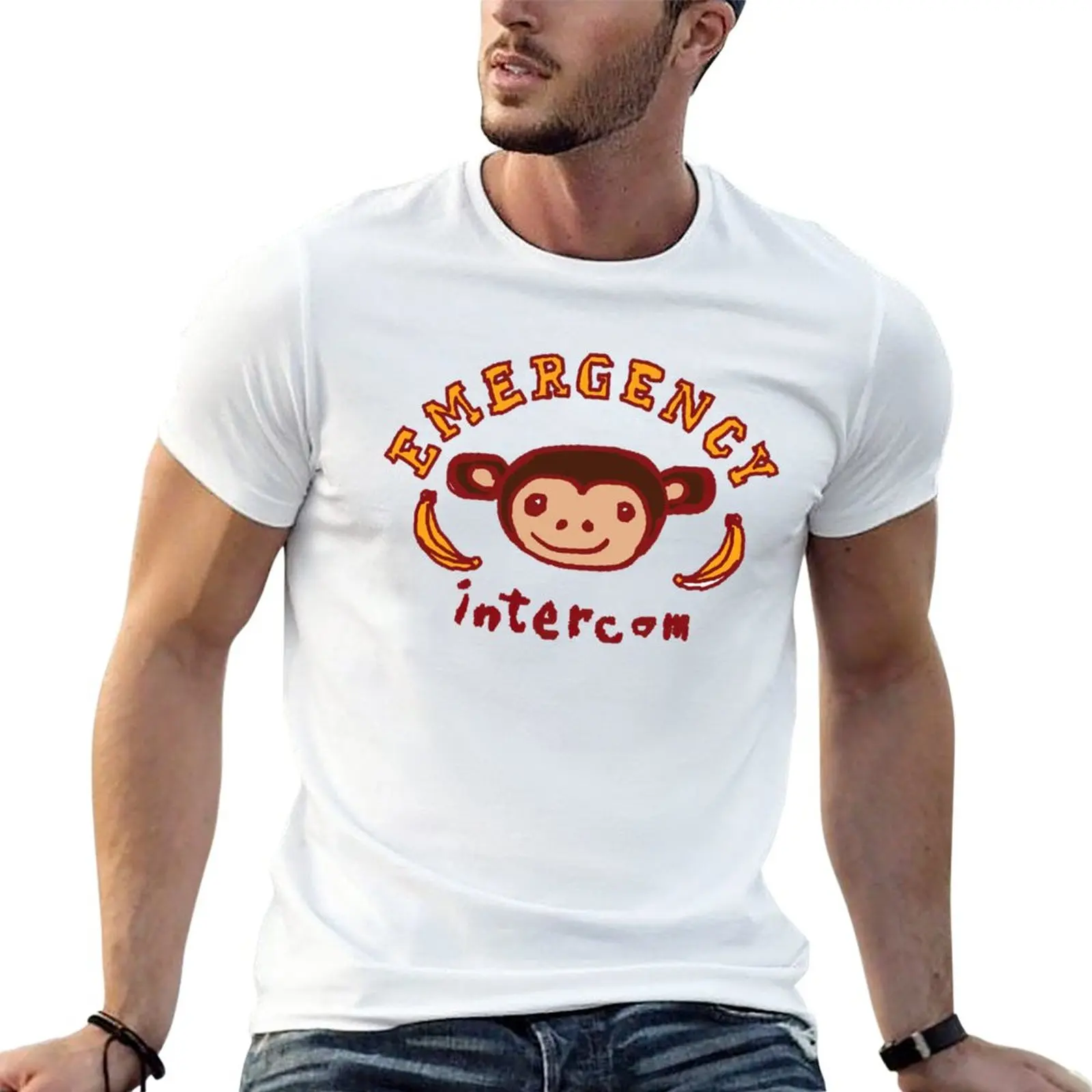 New emergency intercom T-Shirt boys white t shirts hippie clothes tshirts for men