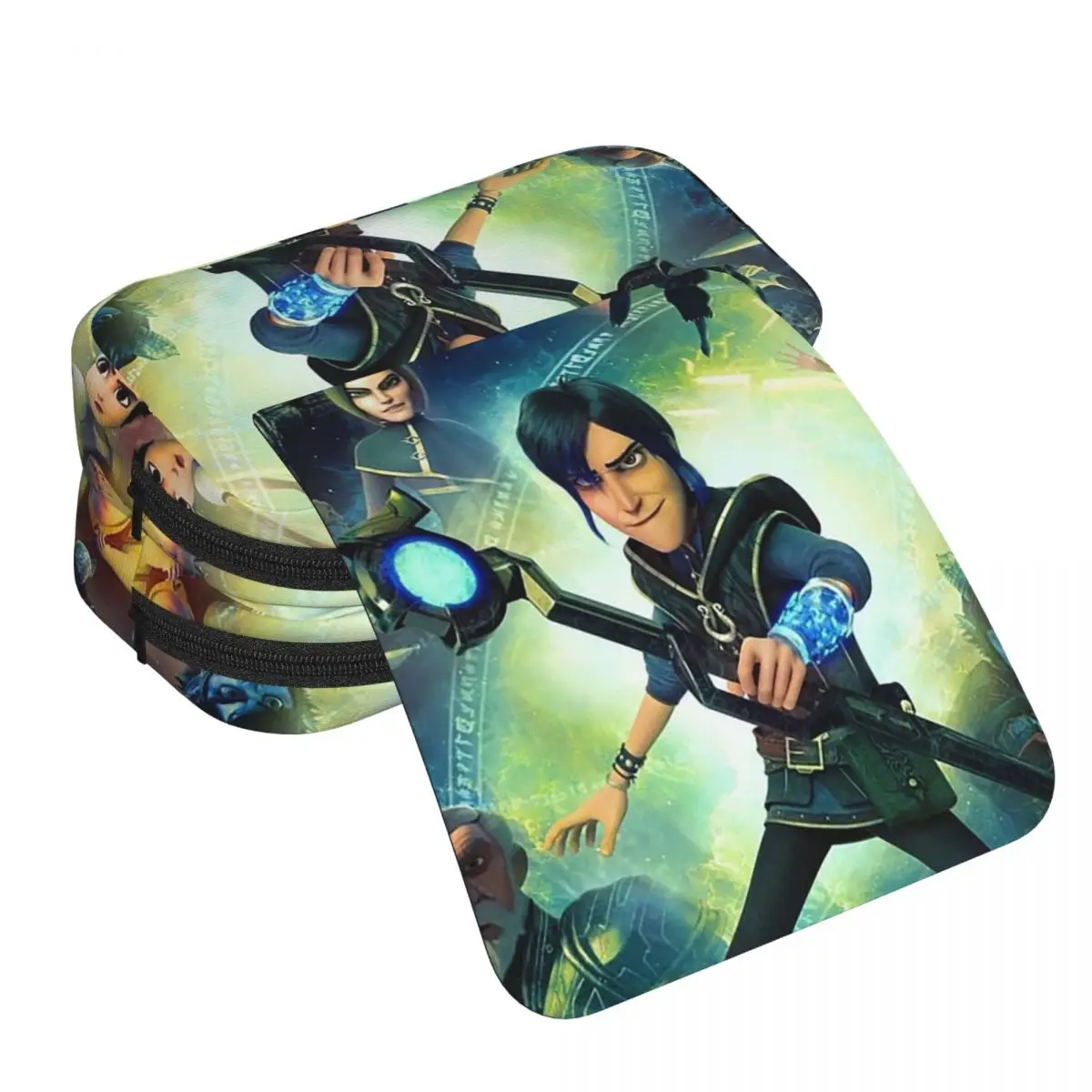 Cartoon TrollHunters Pencil Cases Pencil Pouch Hard Shell Leather Large Capacity Pen Box Pencil Bag for Boy Girl Gifts