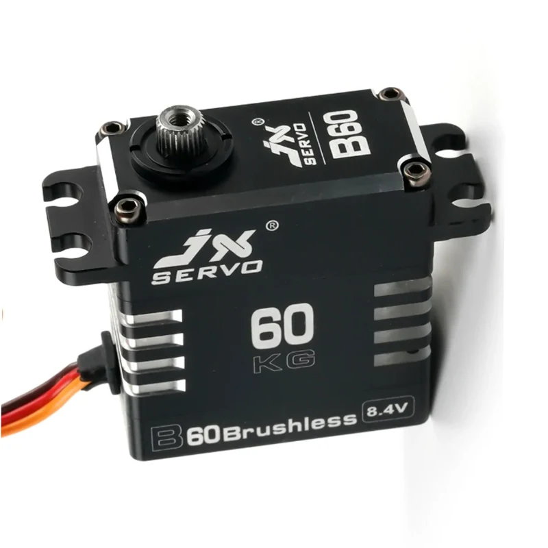 JX B60 C60 Vollmetall-Servo mit bürstenlosem Motor, RC 8,4 V, 60 kg, digitales Servo mit hohem Drehmoment für RC-Automodellflugzeuge, Roboterarm-Crawler
