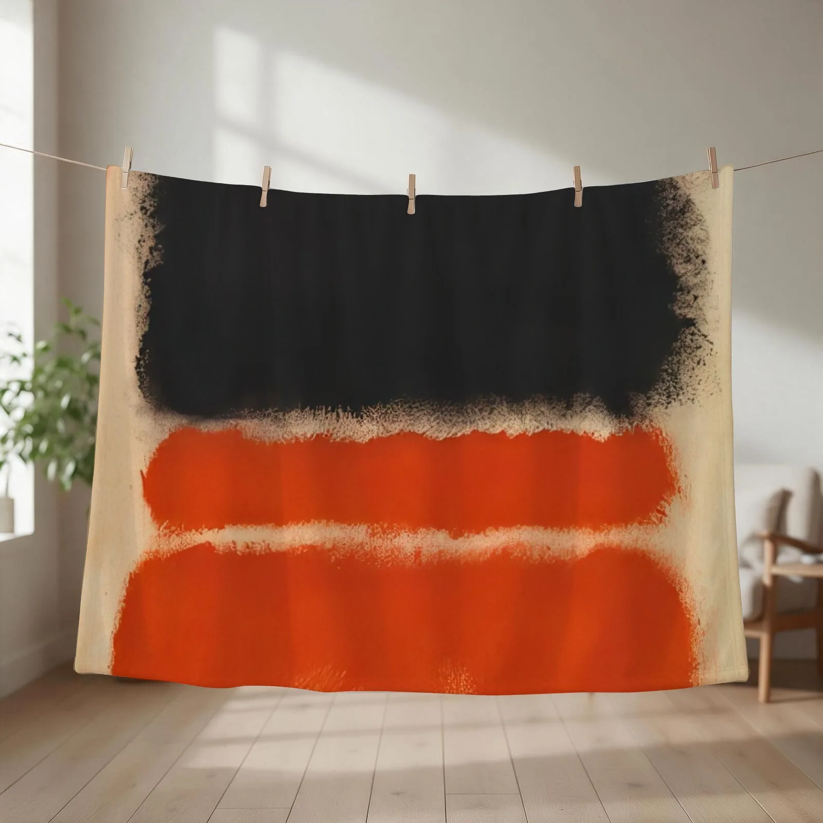 Mark Rothko - Red - 1968 Throw Blanket couch cozy soft plush fuzzy picnic outdoor blanket