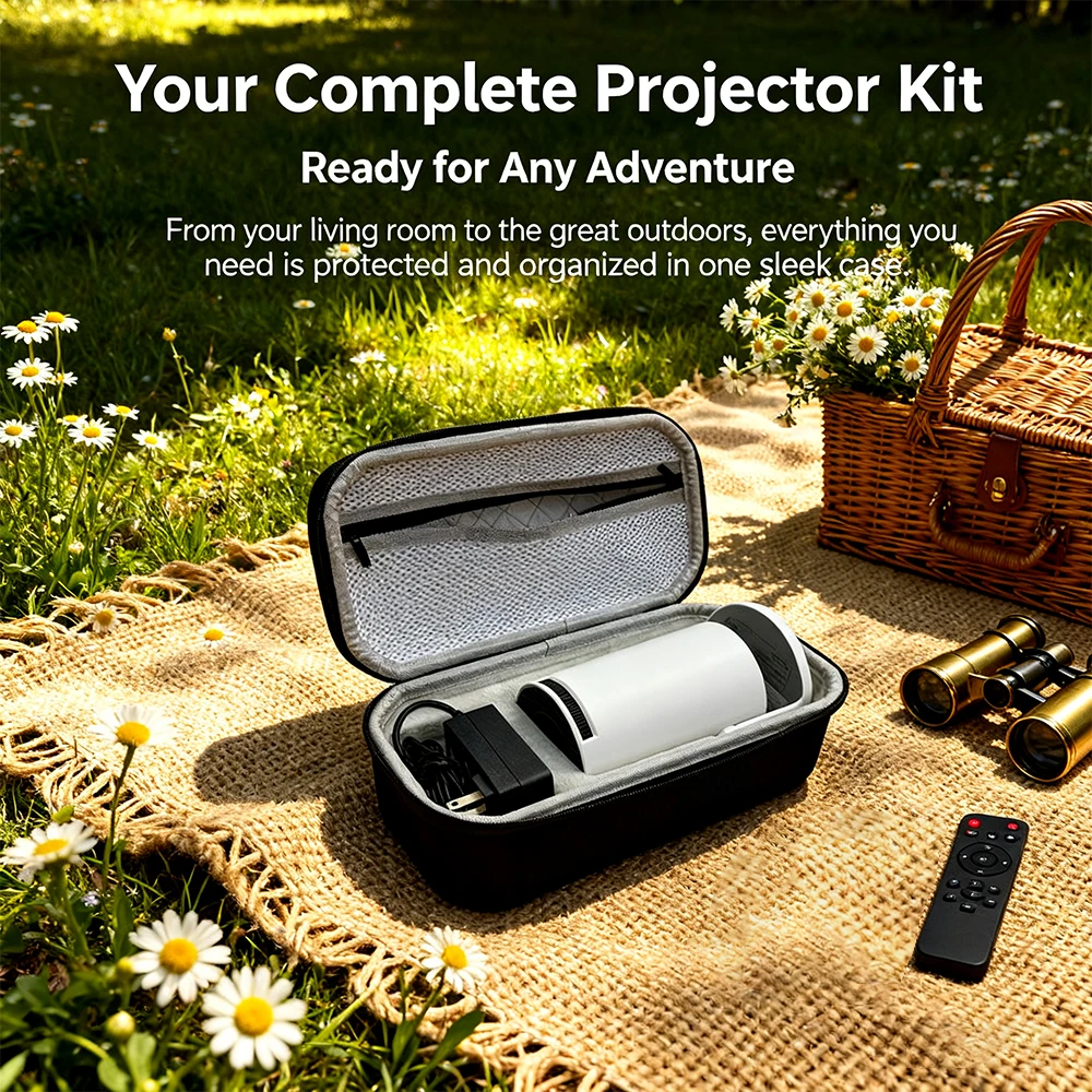 حافظة محمولة تحمل صندوق حماية فتحة بطاقة دقيقة خصيصًا لجهاز العرض HY300 Pro + تخزين حقيبة حمل السفر #6