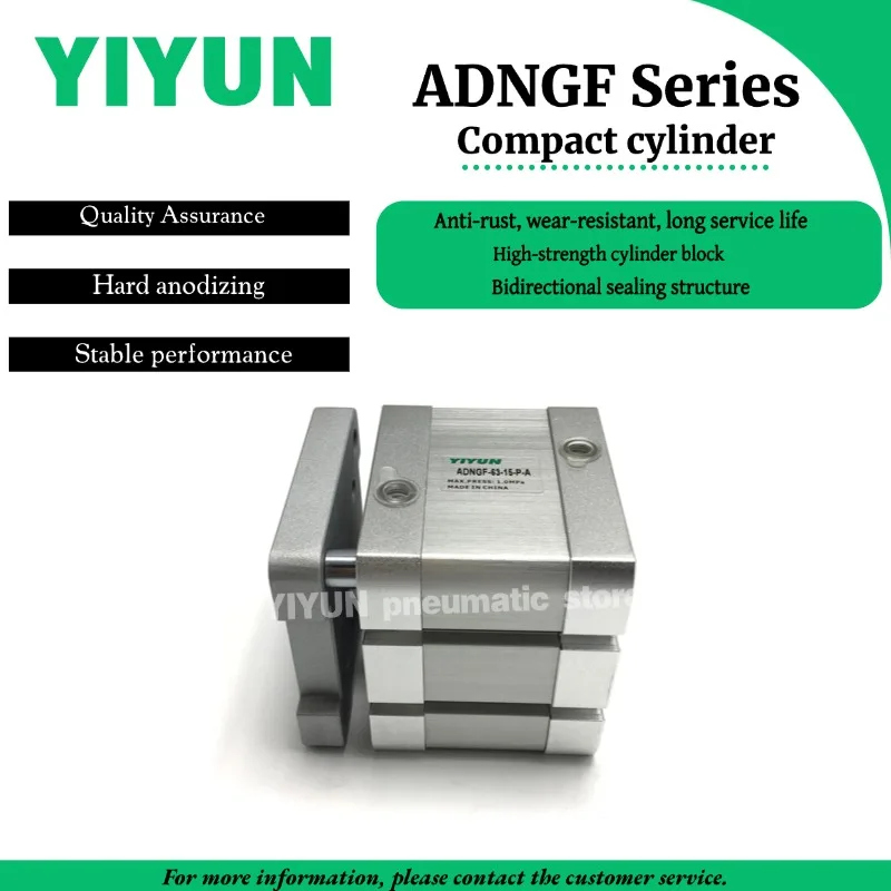 

ADNGF-32 ADNGF-16 -20 -25 ADNGF-40-90-P-A,-10,-25,-40,-50,-60.-80,-100-160,-200-PPS-A,-P-A-S6/S2 Компактный цилиндр YIYUN ADNGF