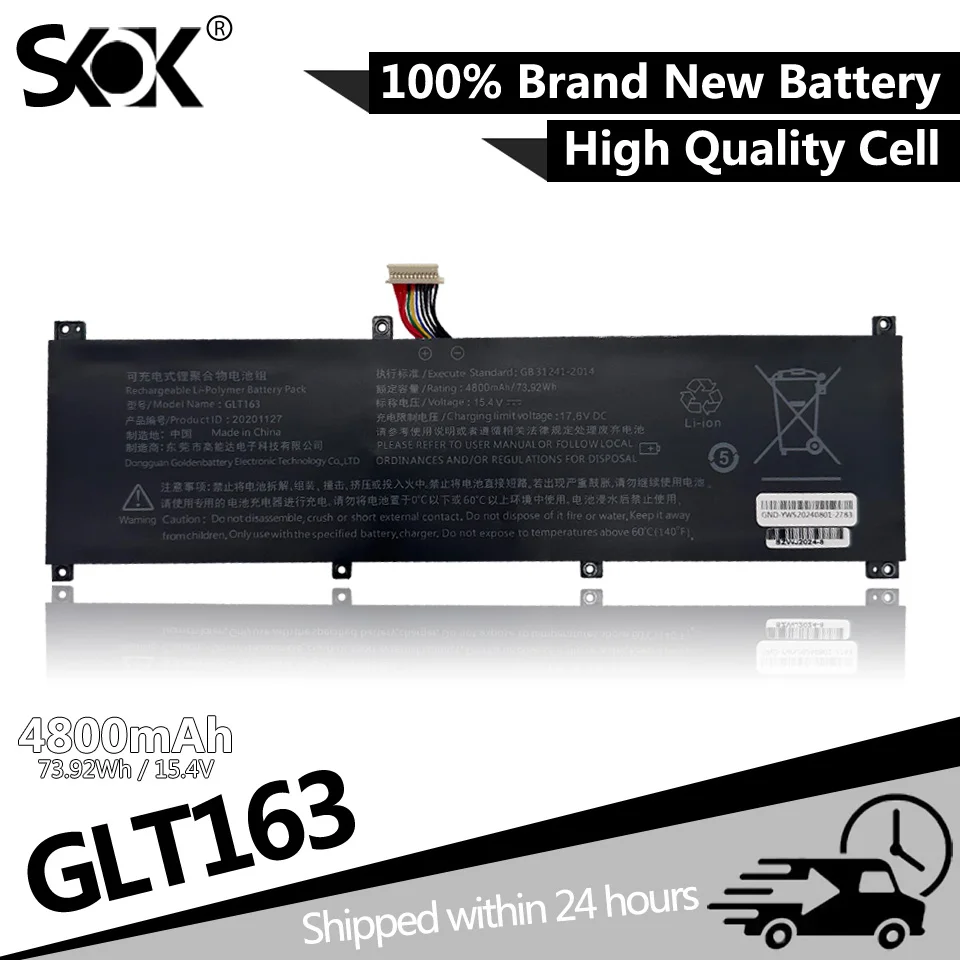 

For Hipaa I7 SH56 IRU Z15S lingrui S1Pro Mimoer SU53 G10 GLT163 GLX163-4S1P Battery For kuaisuzhe K8 Hoarder Laptop P03 P159 X11