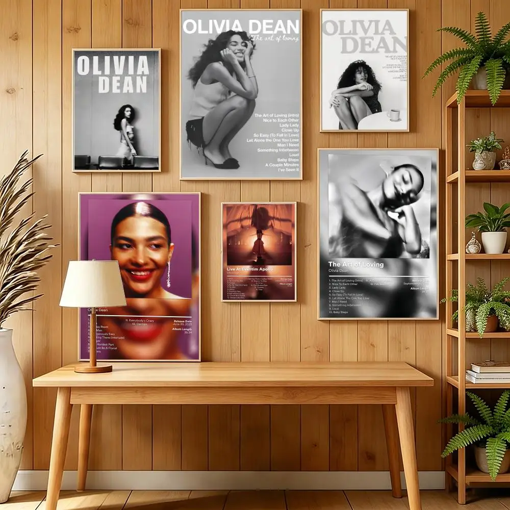 O-Olivia Dean The Art Of Loving Poster HD Self Adhesive Wall Mural Stickers Decals for Bedroom Living Room Home Decor Gift