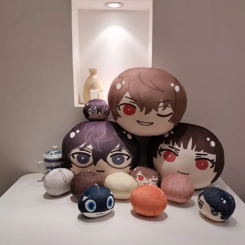 Anime Persona 5 Amamiya Ren Makoto Niijima Akechi Goro Figure Plush Pillow Kawaii Cosplay Cotton Dolls Pendant for Kids Gift