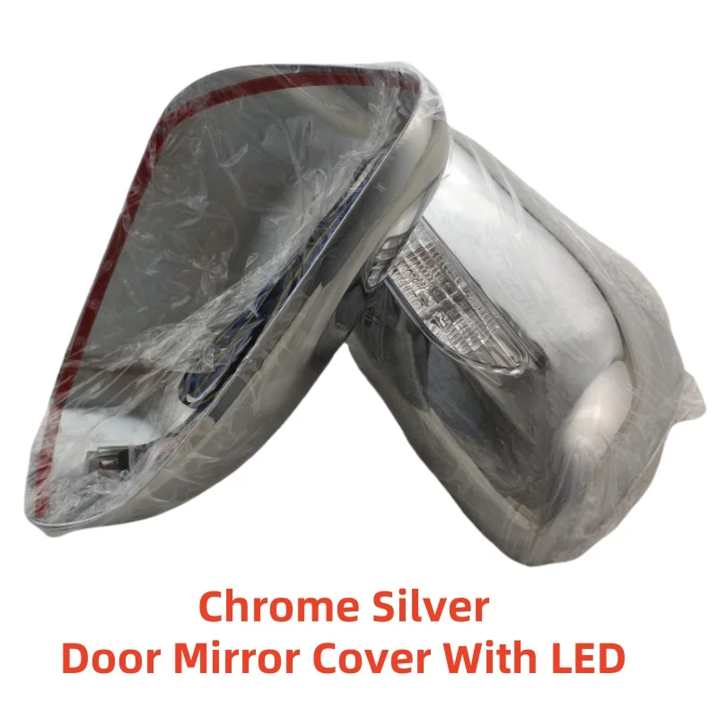 

Car ABS Chrome Rearview Accessories Plated Trim For Toyota Wish 2003 2005 2006 2008 2009 Side Door Mirror Cover With LED Light