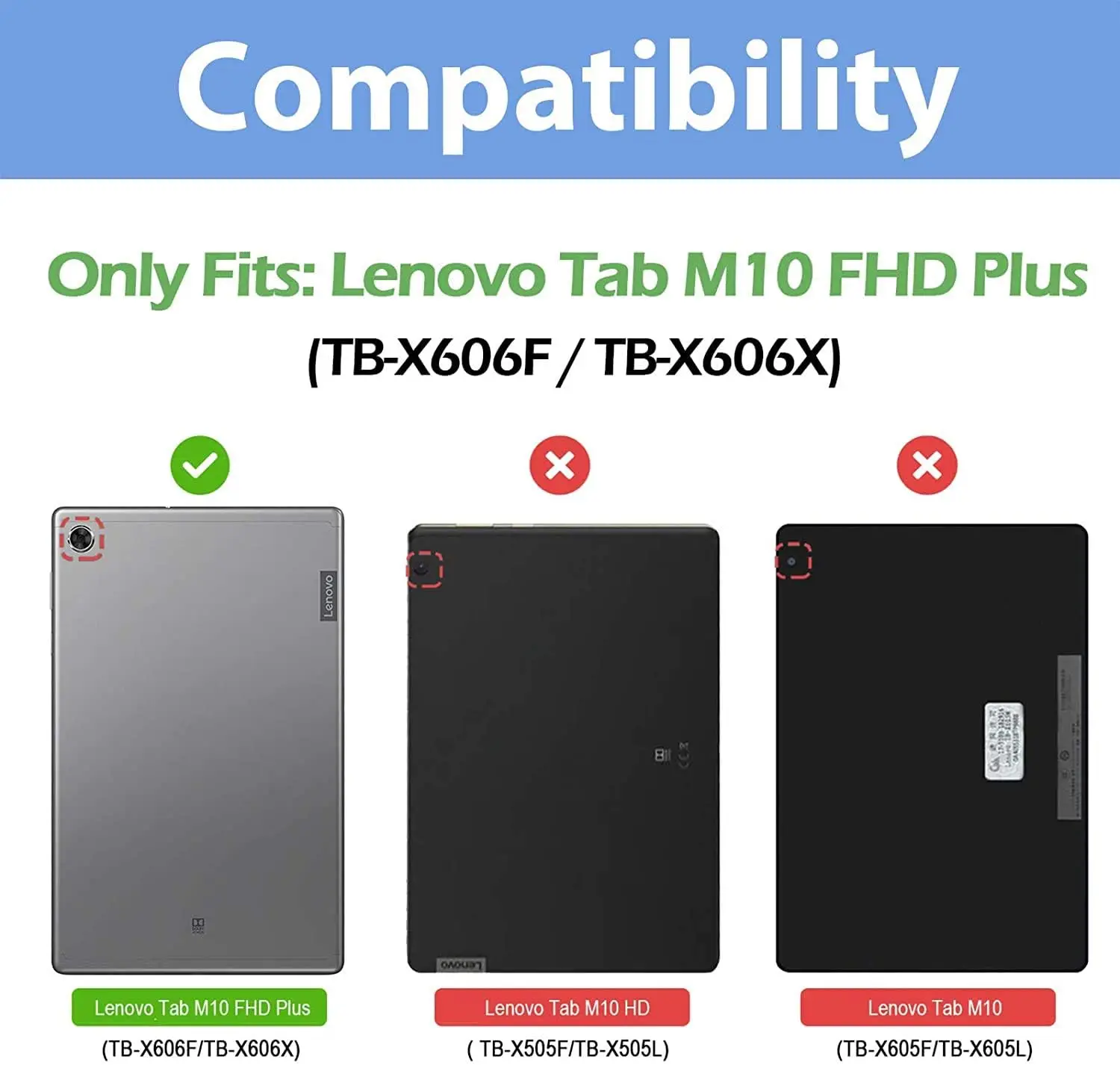 Case For Lenovo M10 Plus 2nd Gen 10.3 inch TB-X606F/TB-X606X Wth Wireless Keyboard Magnetic Detachable Color Leather Case Cover