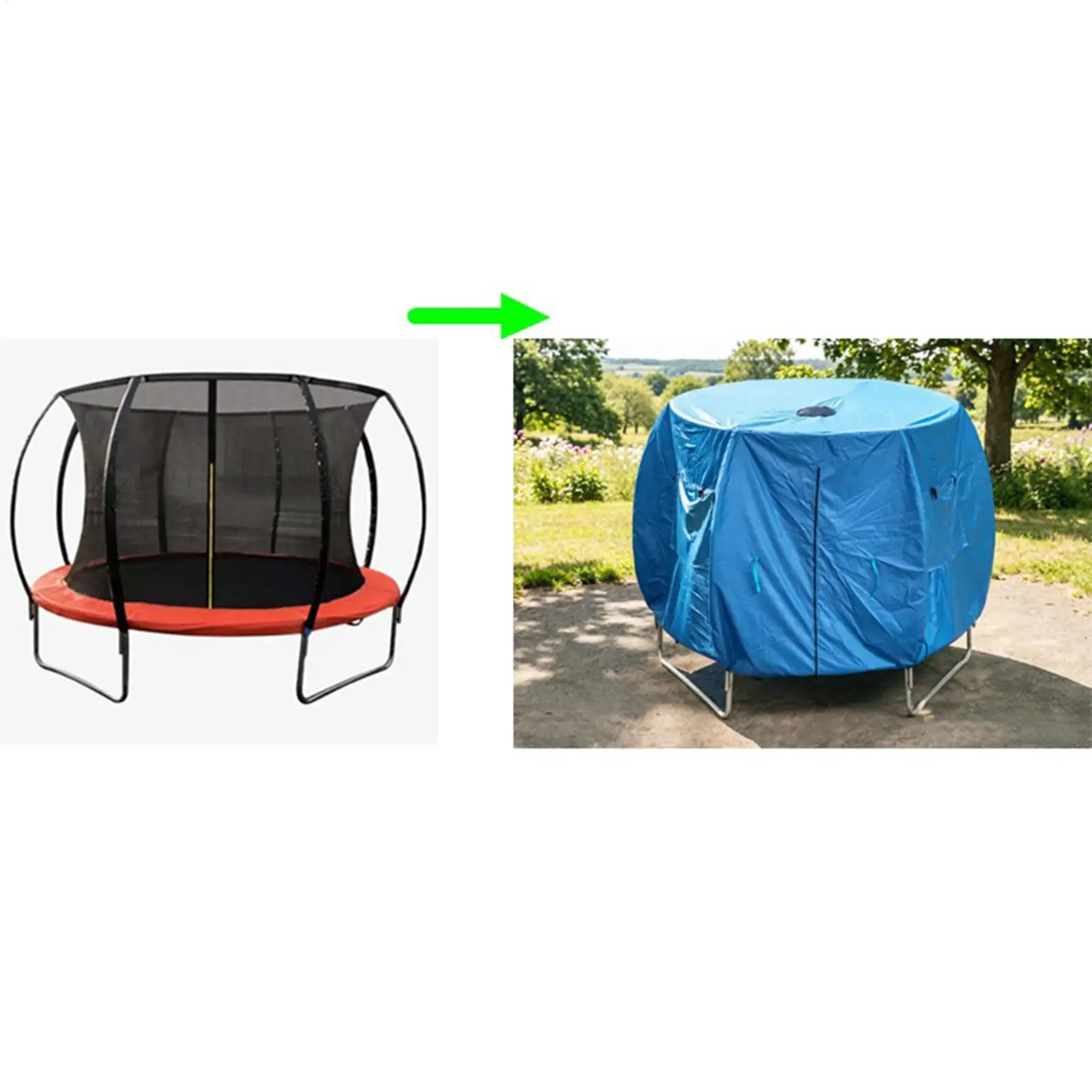 Cubierta De Sombra De Trampolín Solo Protección 2.44m | Envío gratis