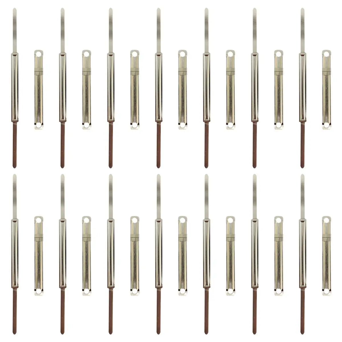 100 Pcs Binding Clips Safe Smooth Surface Ideal Bookbinding Stationery Office Supplies Plastic Bookbinding Clips Golden