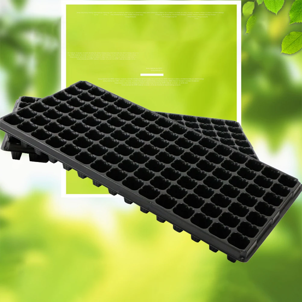 

5 Pcs Seedling Trays Plastic Sprouter Lightweight Ventilated Garden Growing Tray Planting Nursery Plate Flowerpot Cells 200