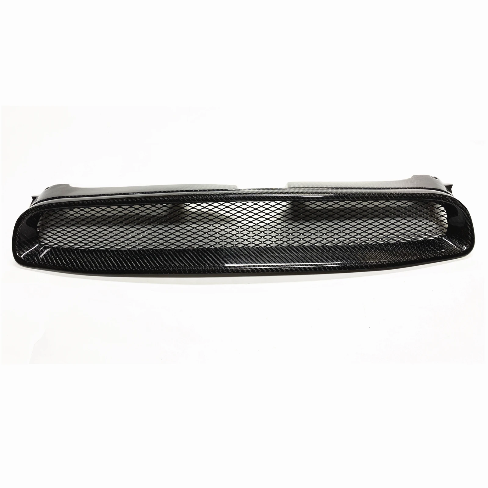 Car Upper Bumper Hood Front Grill Grille For Subaru Impreza 8th 2004-2005 Carbon Fiber Mesh Body Kit Grid Grating Part