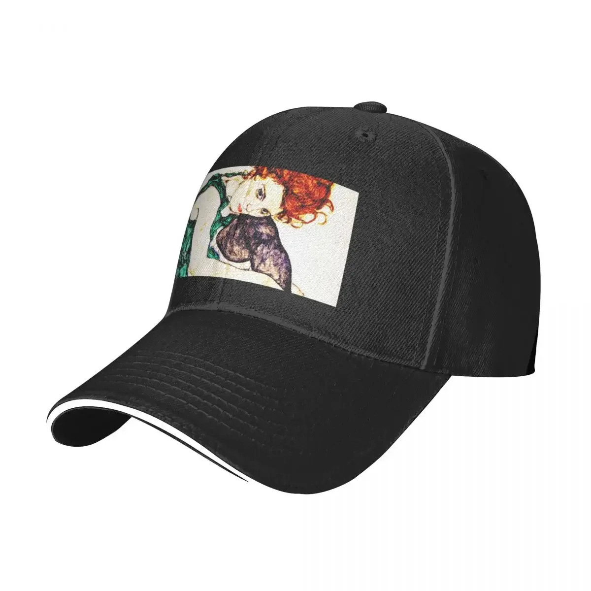 Egon Schiele Seated Woman with Legs Drawn up Baseball Cap black dad hat Trucker Hat For Women Men's