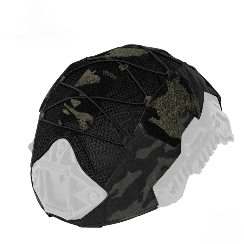 

Tactical Helmet Cover Cloth Camo Headwear 500D Nylon Headwear hook&loop for Ops-Core Fast Helmets Airsoft Paintball Military