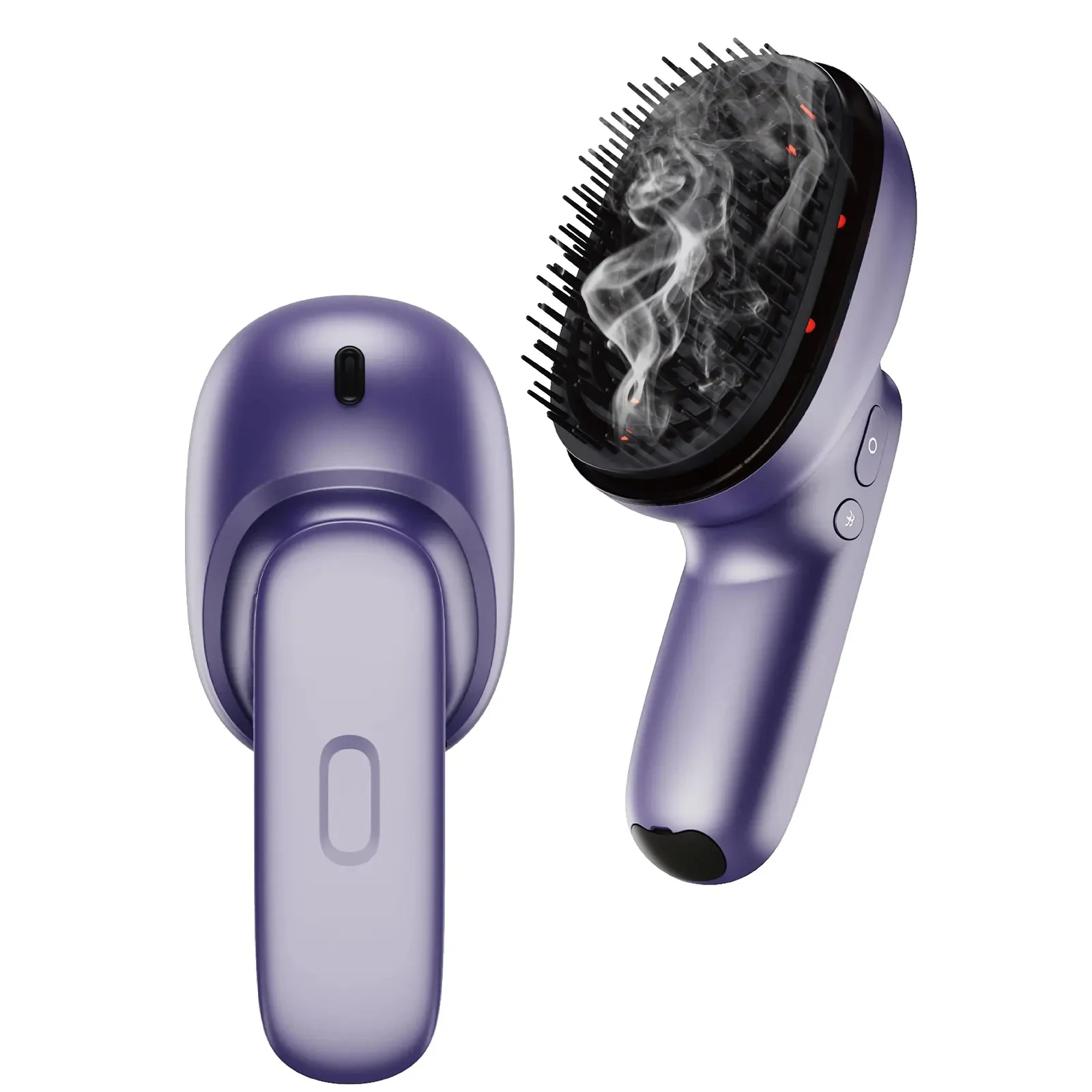 

STLF 2024 Phototherapy Frizz-free Easy Shine Hair Care Oil Mist Hairbrush Vibration Massage Comb Hair Growth Ironing Iron Shape
