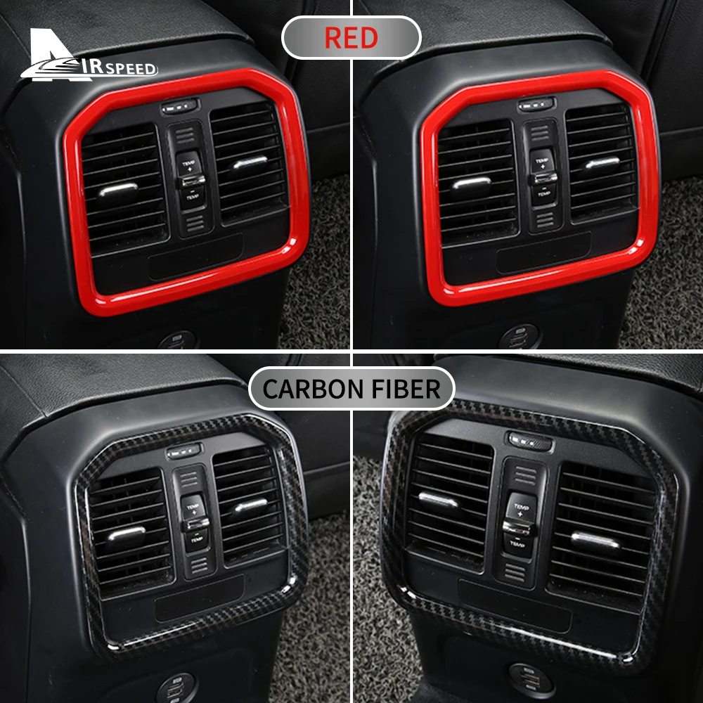 كروم ABS سيارة الخلفي تنفيس الهواء غطاء المخرج لبورش ماكان 2014-2022 2023 ملصق الداخلية الكسوة RHD LHD التصميم اكسسوارات #5