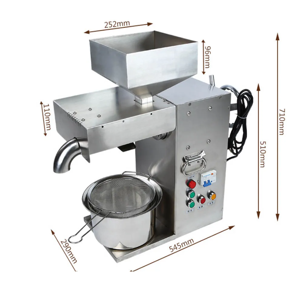 Commercial Peanut Oil Sunflower Seeds Oil Press Extractor Machine Small Coconut Oil Press Machine