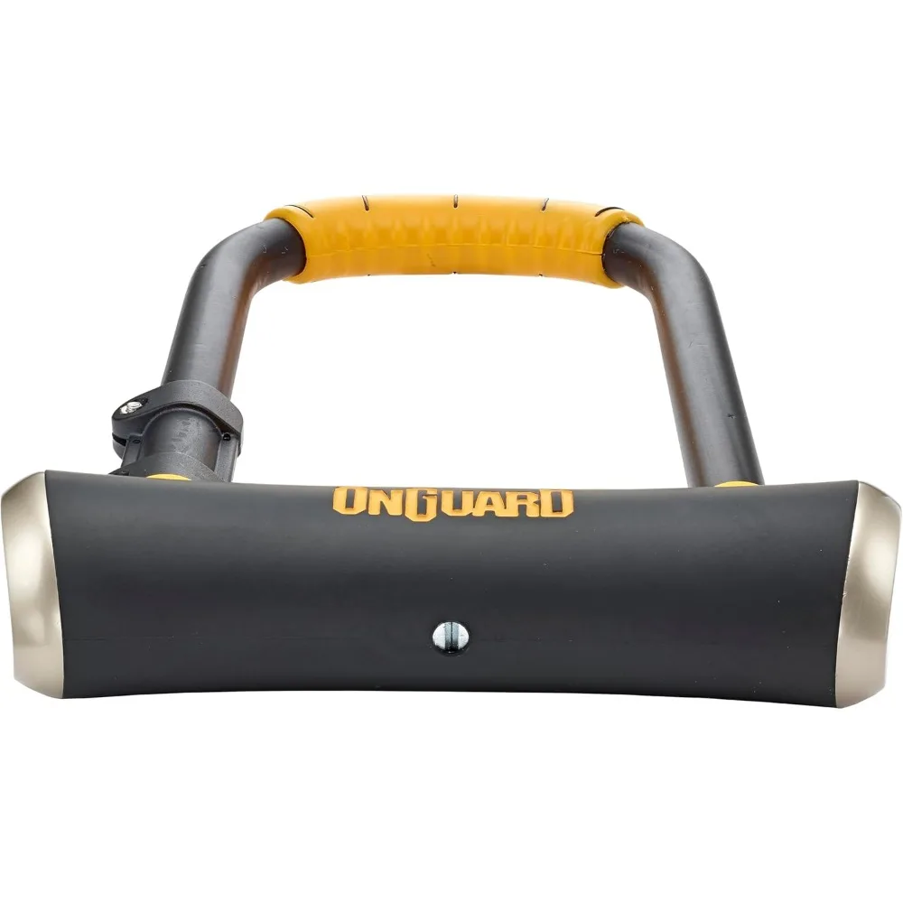 قفل دراجة فولاذي عالي القوة مع نظام قفل رباعي - 265 مم × 195 مم، تكبل فولاذي صلب 16.8 مم، مطلي بالمطاط