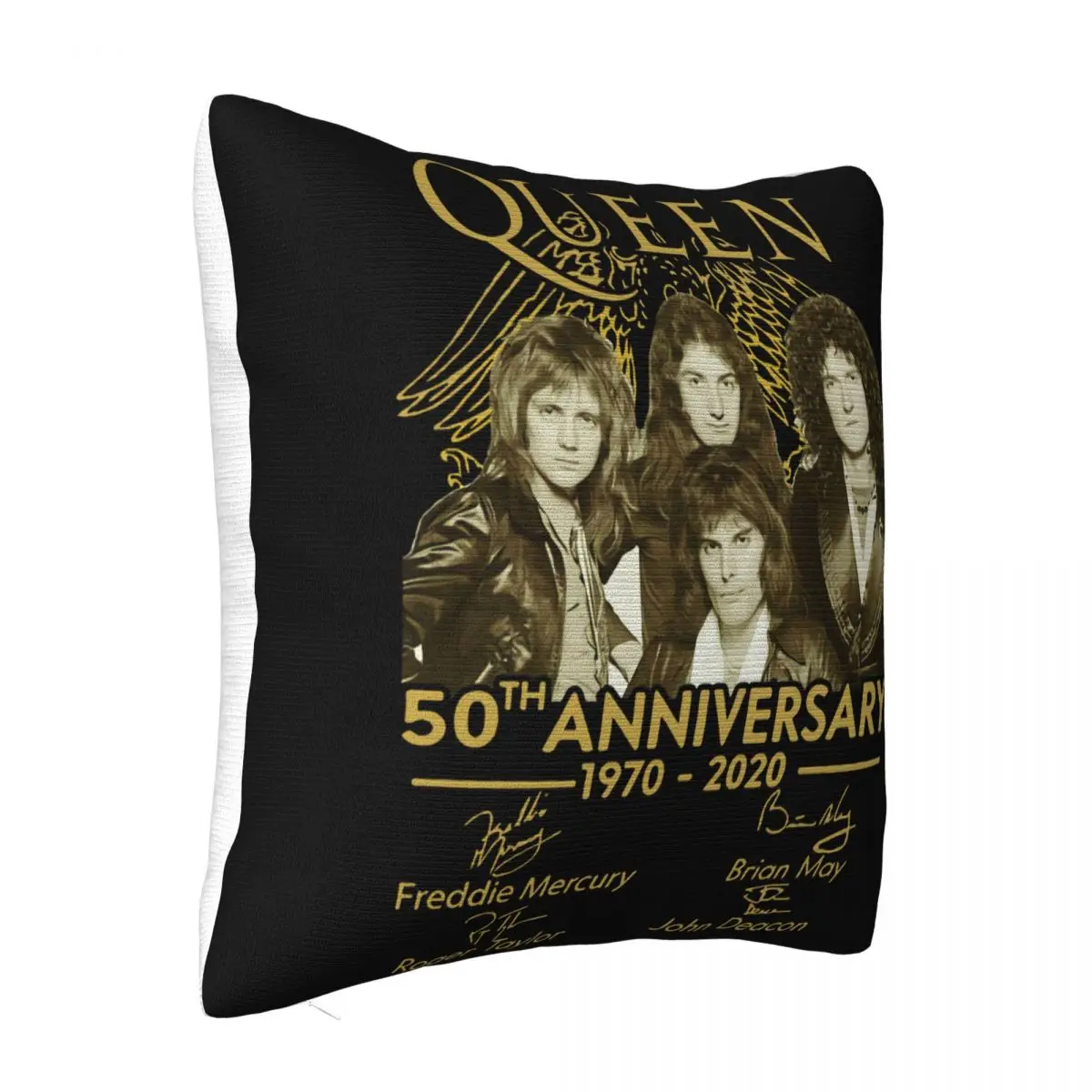 New Rare Queen Atmungsaktives 50Th Anniversary Freddie Mercury Guitar Size S To 2Xl Women Men M Pillow Case