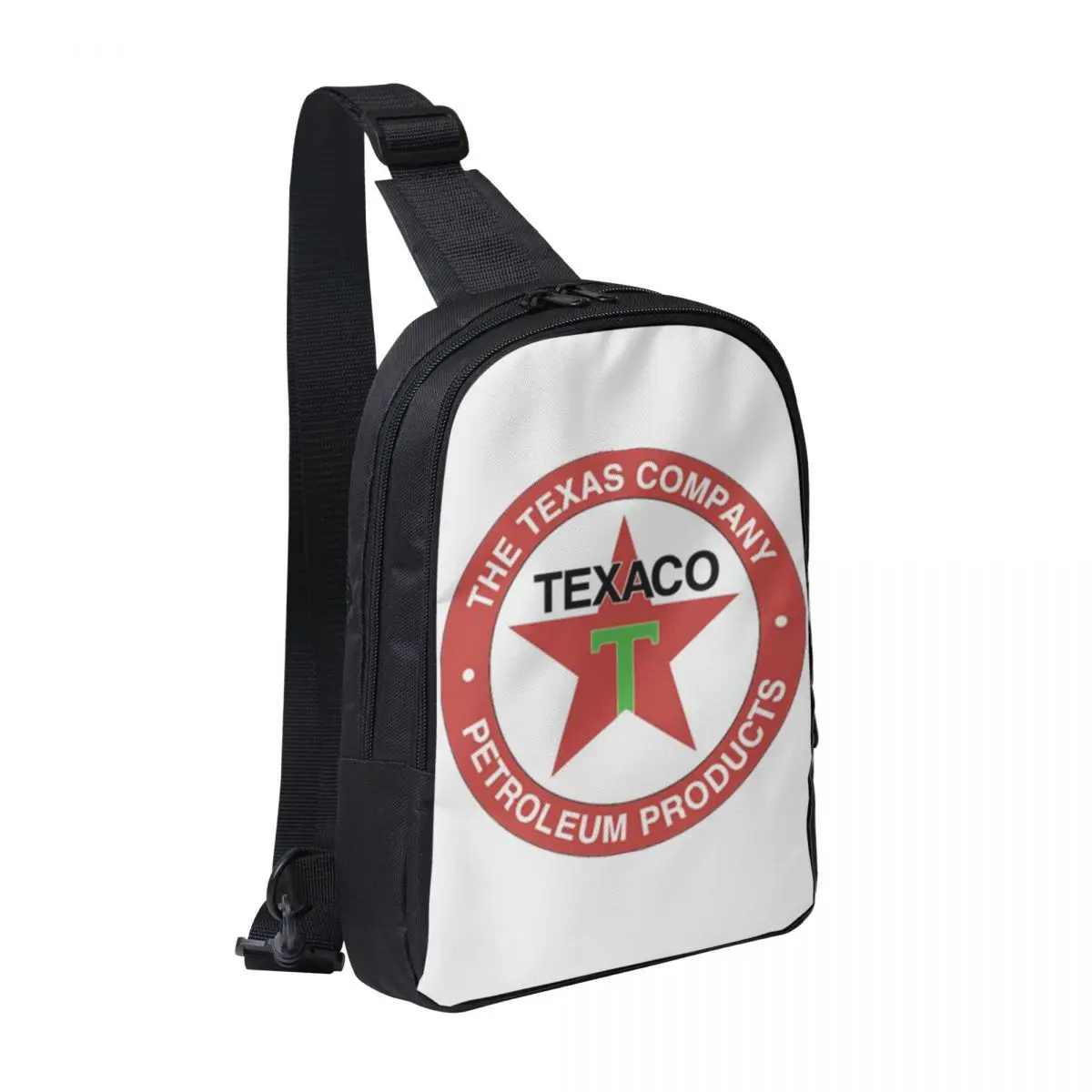 

Vintage Texaco Logo Chest Bag Men Sling Crossbody Backpack Chest Bag Traveling Hiking Daypack Shoulder Bag
