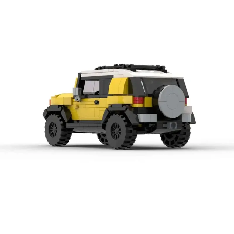 Yellow FJ Cruiserd V2 MOC M03211 5700 VX-R GTS Pickup Truck Off-road Car Building Blocks Speed Vehicle Model Bricks DIY Toy Gift