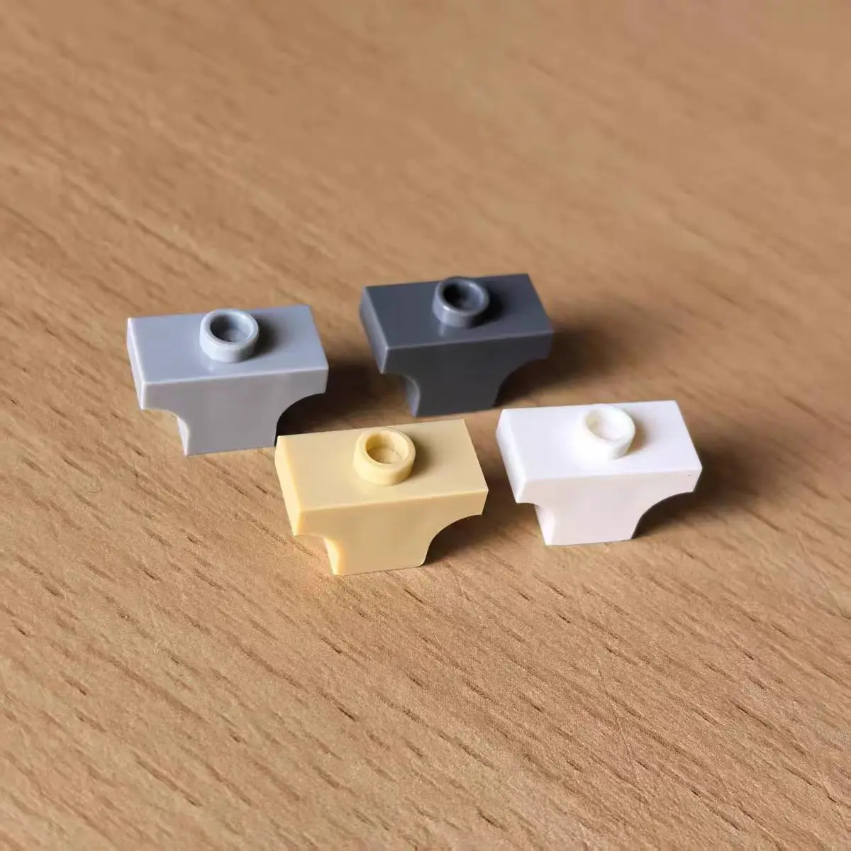 20PCS Small Particle Building Blocks 38583 1x2 Arched Corner Wall Tile Accessories MOC Customized DIY Gift Toys