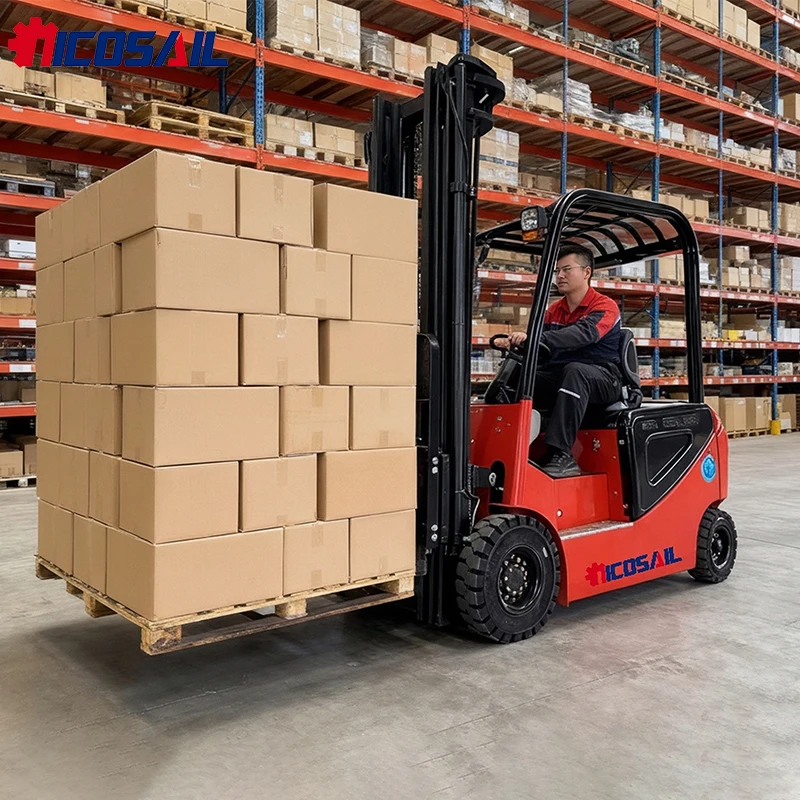 

3 Ton Electric Forklift for Retail Supermarket and Storage Warehouse