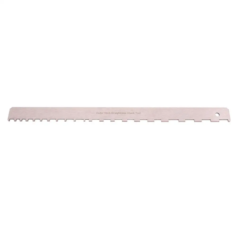 

Guitar Neck Measurement Tool Repair Tools Ruler Straight Edge Bass Relief Gauge Notched Stainless Steel